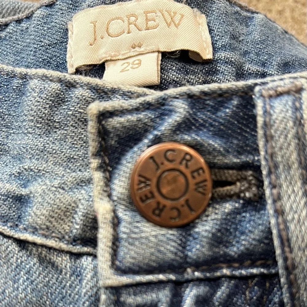J. Crew Factory Jeans Women’s Size 29 NWT Distressed Light Wash Cropped
